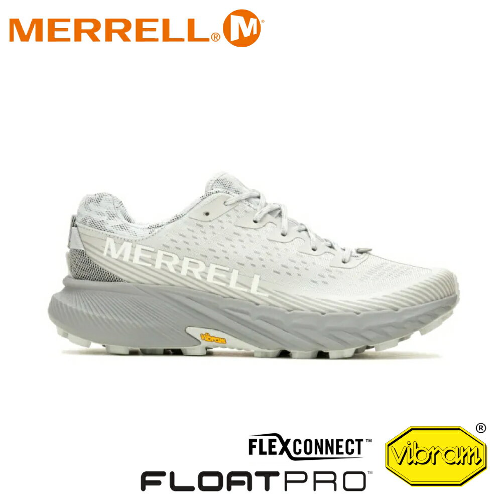 【MERRELL 美國 男 AGILITY PEAK 5 輕量戶外越野運動鞋《雨雲灰》】 ML068157/越野鞋/戶外鞋