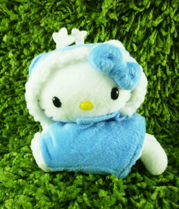 【震撼精品百貨】Hello Kitty 凱蒂貓 絨毛娃娃-藍麋鹿 震撼日式精品百貨