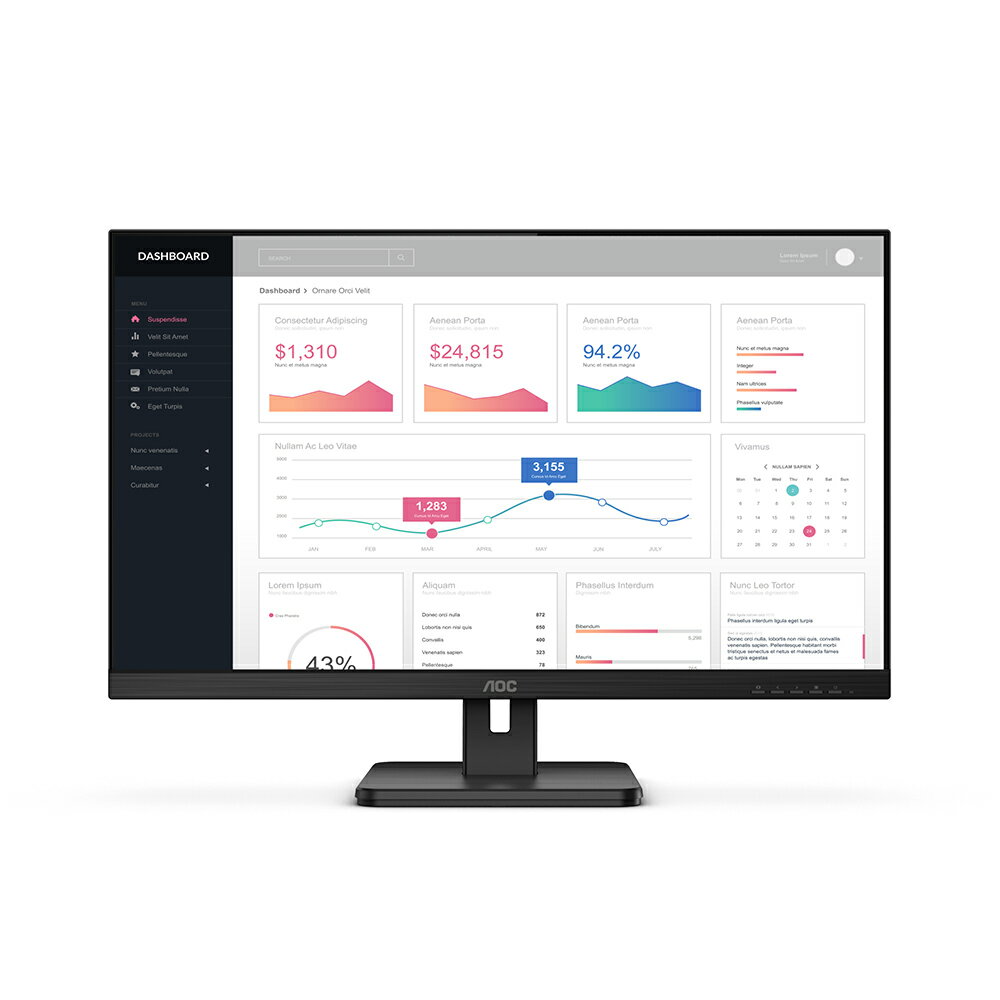 AOC 24E2QA 23.8" 廣視角顯示器