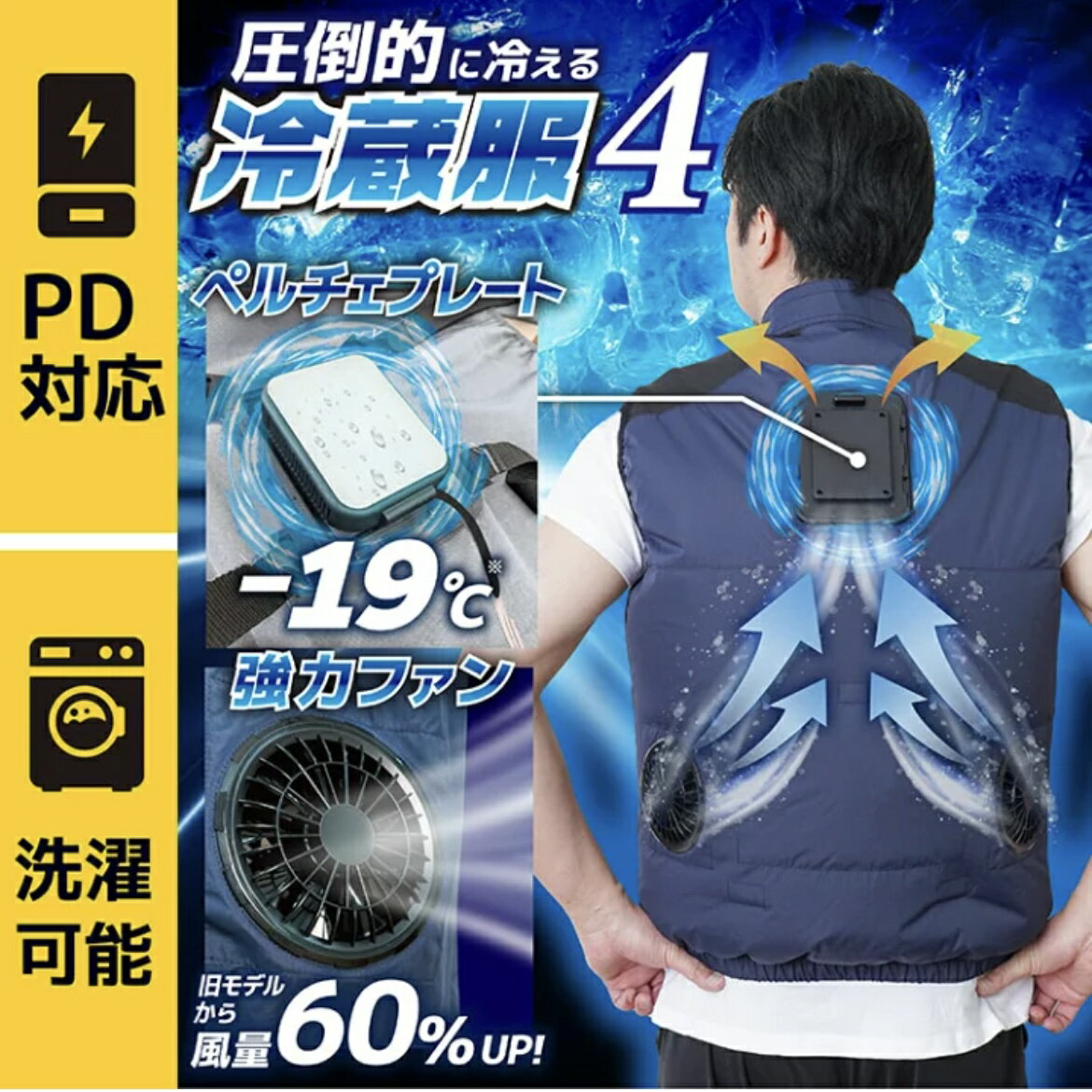 THANKO 冷感服4 3L Thanko Cooling Vest 4 最新超強保冷冷藏服壓倒性冷卻風扇衣空調