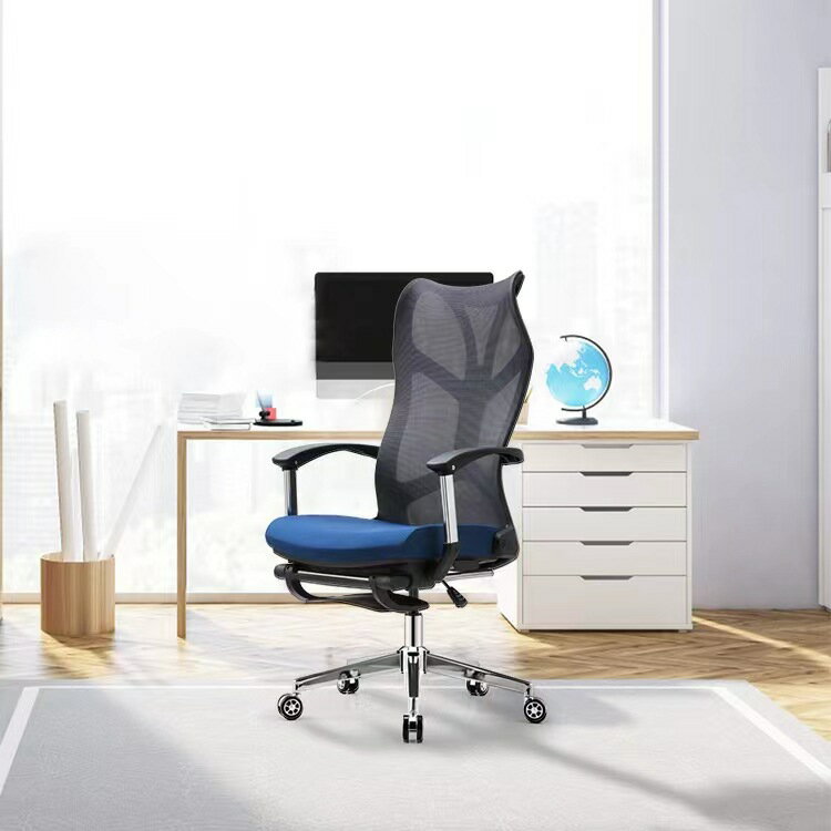 電腦椅 辦公室旋轉可躺辦公椅可升降職員電腦椅人體工學椅午休辦公椅