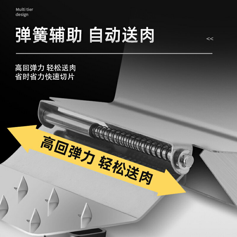 自動送肉羊肉卷切片機家用手動切年糕刀阿膠凍肥牛肉商用刨肉機器