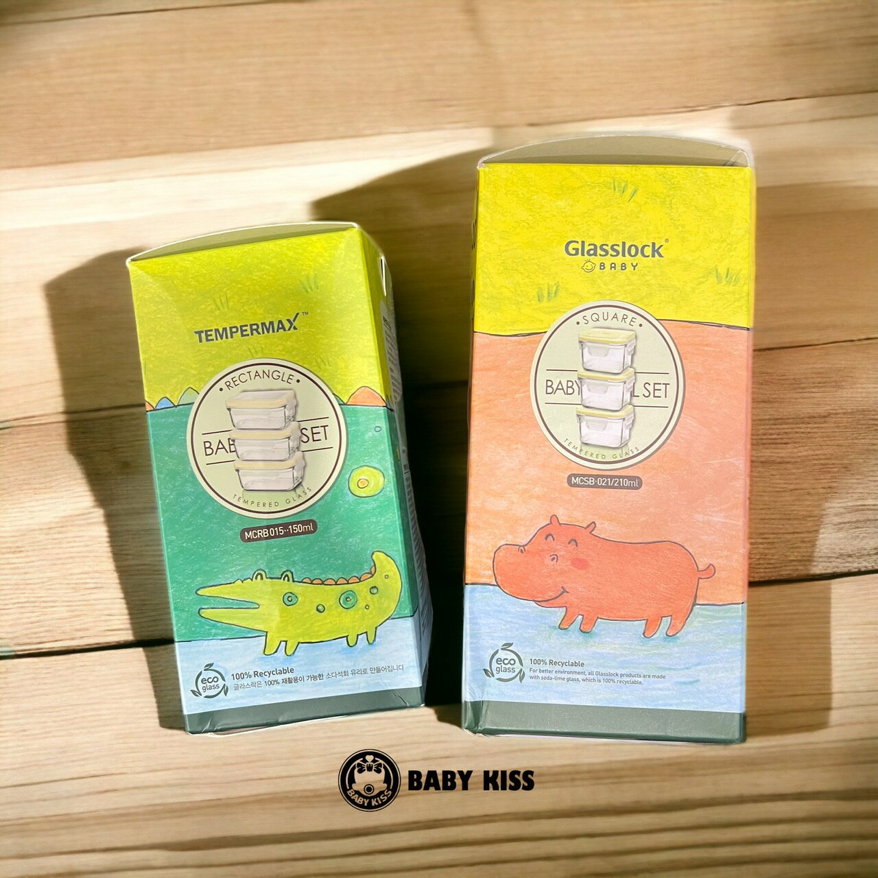 韓國Glasslock寶寶副食品強化玻璃保鮮盒3入組/分裝盒（送矽膠湯匙） 2