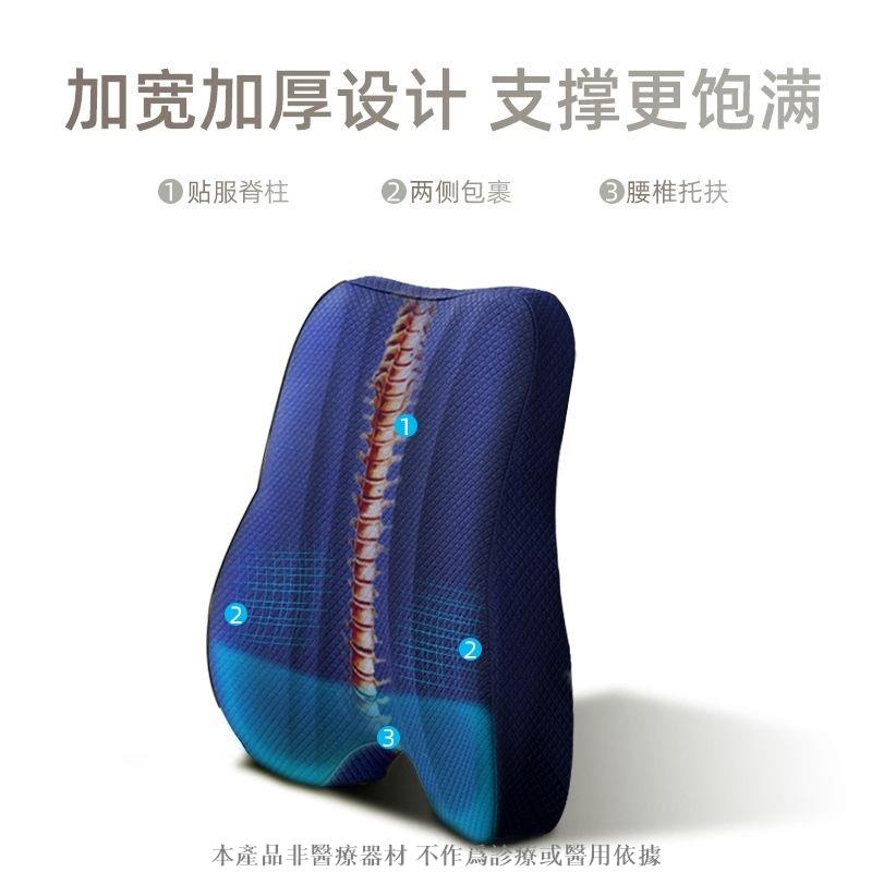 靠墊 坐墊 記憶棉護腰靠墊 記憶棉坐墊 腰墊 坐椅墊 美臀屁股坐墊靠背墊久坐神器 座椅墊 辦公室防痔瘡 6