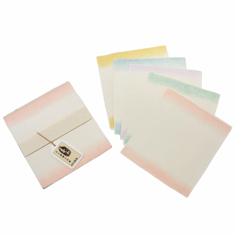 泰和宣 手染和紙系列 BC-1392 手工5色和紙大卡 5張 / 包