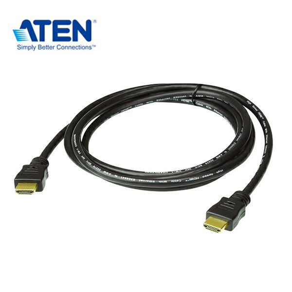 【預購】ATEN 2L-7D01H 1公尺 高速True 4K HDMI線材附乙太網路功能