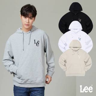 Lee 男女同款 設計LOGO帽T
