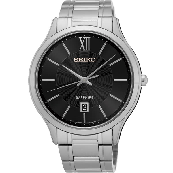 SEIKO 精工 城市簡約美學時尚腕錶 7N42-0GG0D(SGEH53P1) 黑 42mm