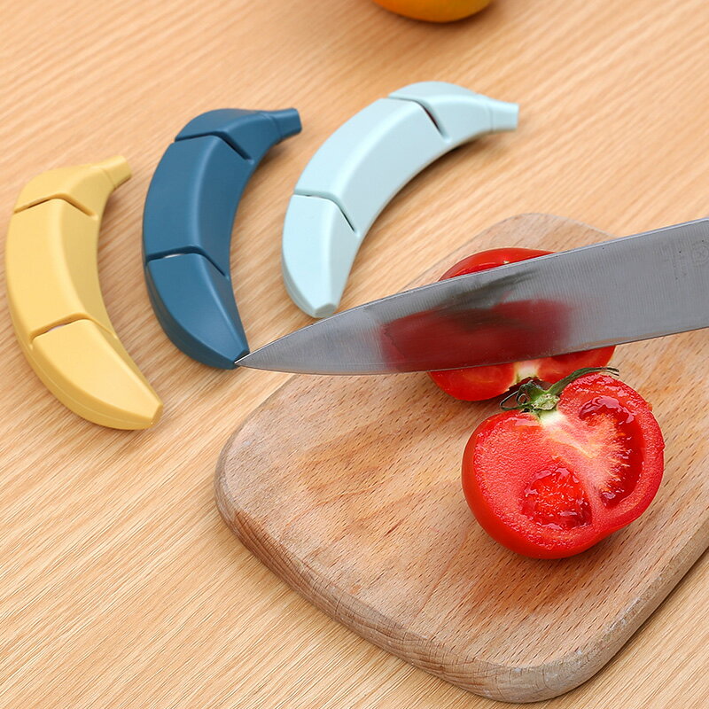 香蕉形創意磨刀神器快速磨刀器手動家用廚房易磨菜刀磨剪刀磨刀石