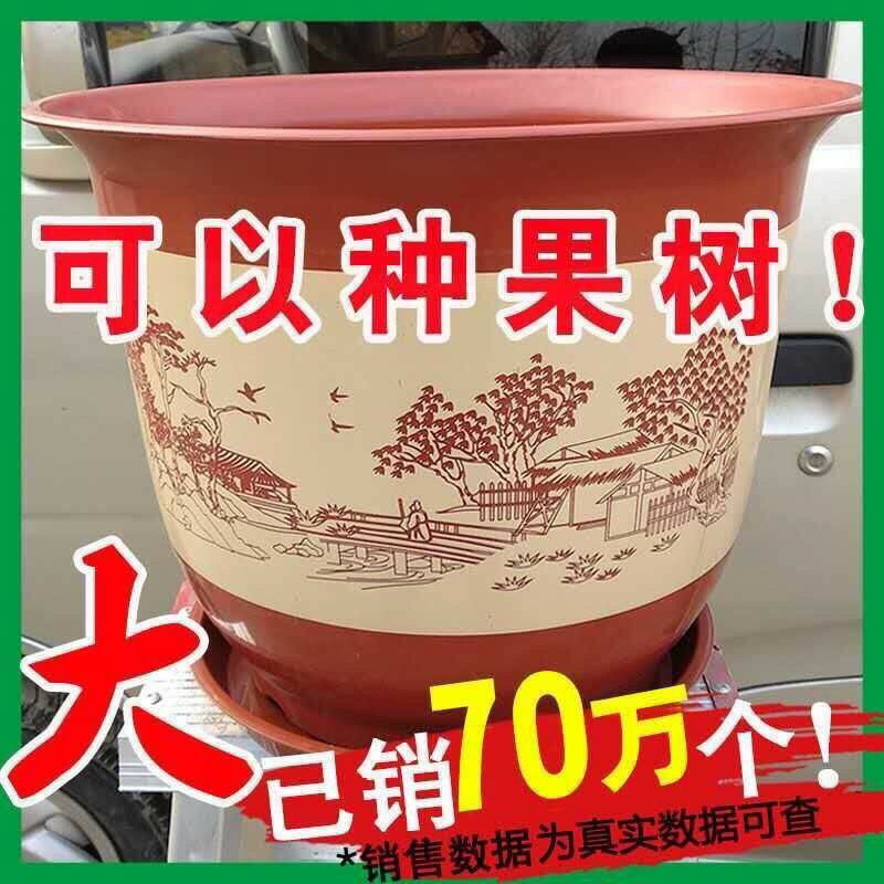 仿陶瓷塑料花盆大號特價清倉樹脂花盆盆景盆栽客廳室內花盆