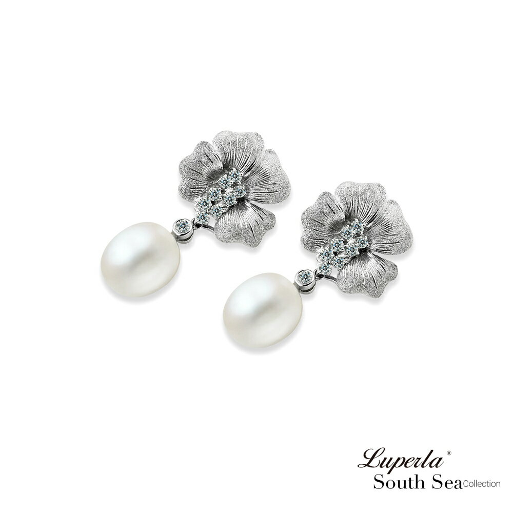 大東山珠寶 天然海水南洋珍珠耳環 麗緻璀璨 18K金真鑽 12MM 5