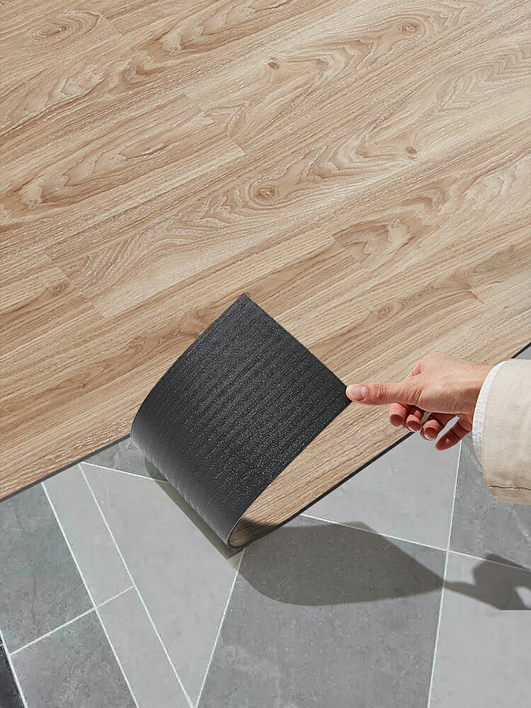 PVC地板貼自粘翻新改造加厚耐磨地板革水泥地直接鋪地墊地膠家用