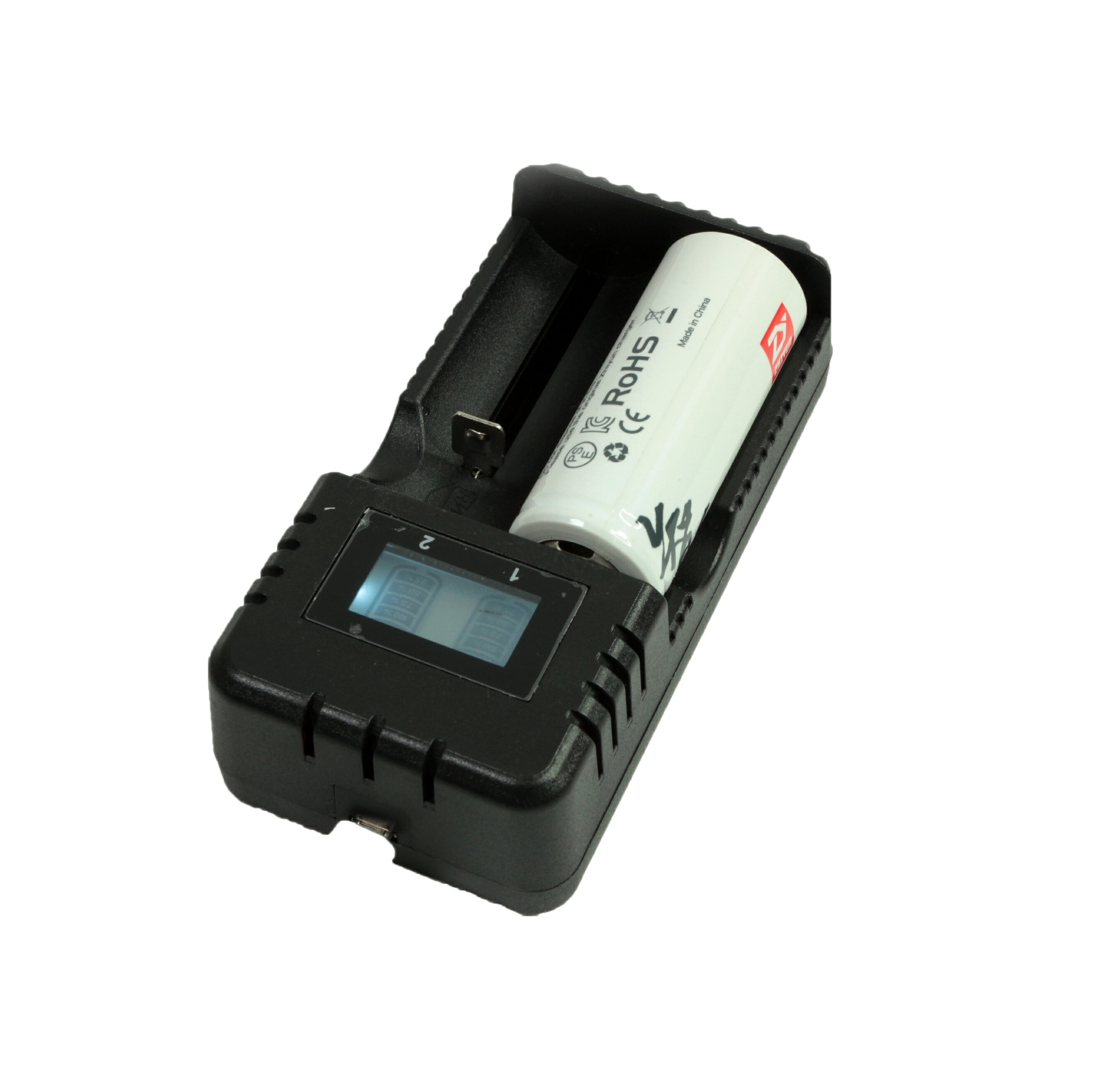 液晶型 電池 充電器 (公司貨) USB式 LCD螢幕顯示電池容量 正負極性保護 防過載、過熱、短路現象