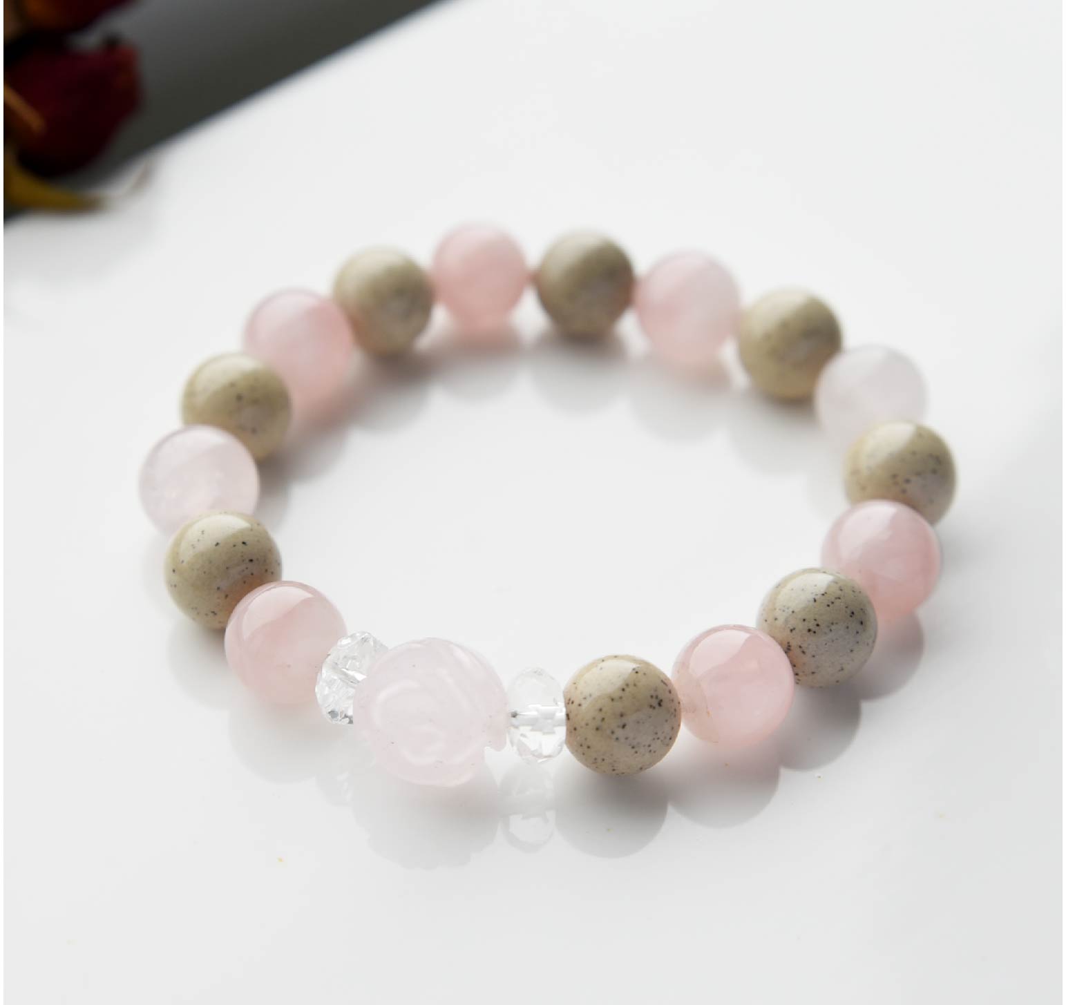 蘿莎系列-粉瑪瑙玫瑰 1