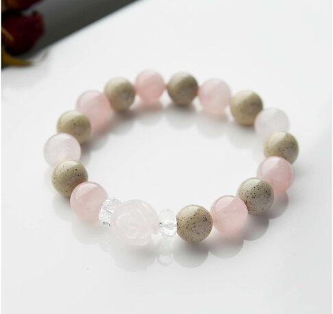 蘿莎系列-粉瑪瑙玫瑰 1