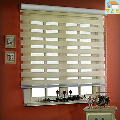 捲簾窗簾遮光百葉窗簾柔紗簾成品調光客廳臥室拉簾免打孔 0