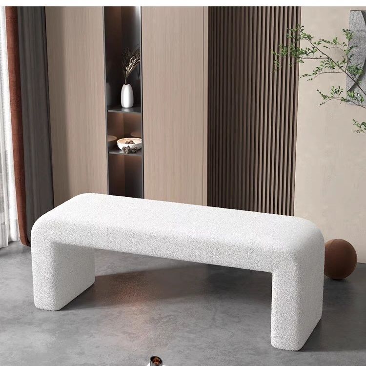 羊羔絨網紅入戶換鞋凳家用門口客廳沙發凳臥室衣帽間長條凳床尾凳