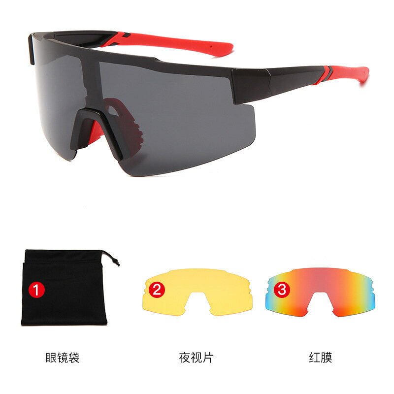 彩虹橋 換片H604 3片裝眼鏡 太陽騎行眼鏡 H604