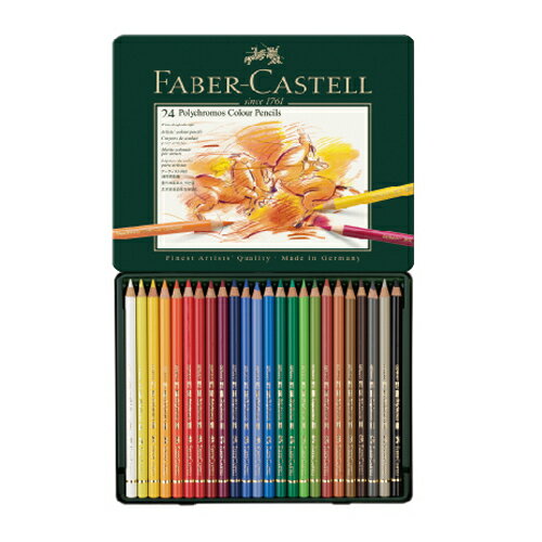 【FABER-CASTELL】輝柏 藝術家級油性色鉛筆24色 / 盒 110024