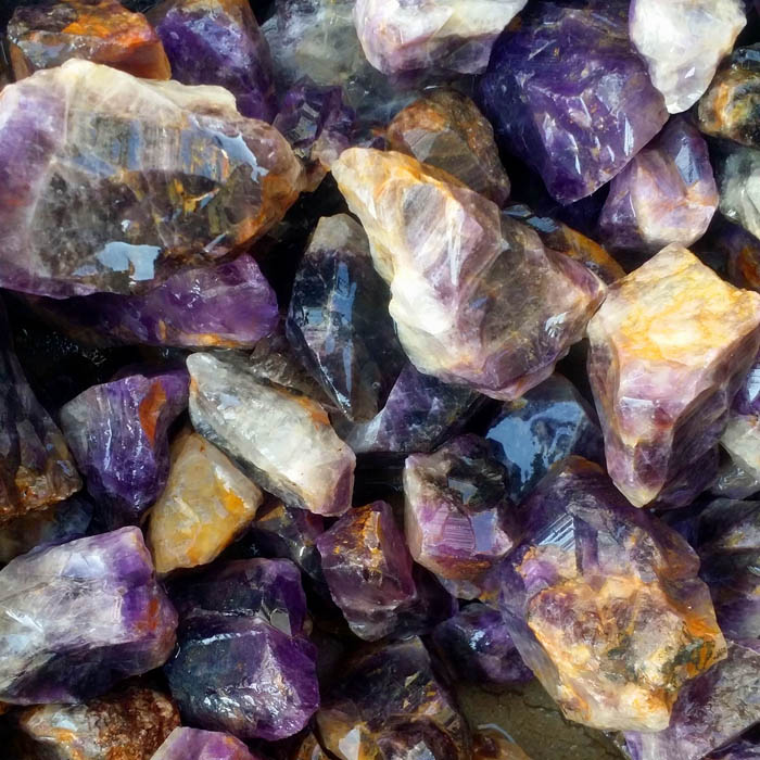 500克價天然南非紫水晶單晶體原石標本約10-40毫米左右