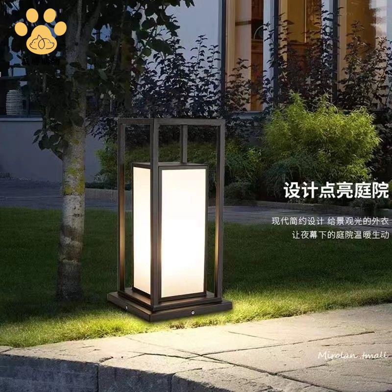 特價出 庭院燈 裝飾燈 復古防水草坪燈庭院花園別墅戶外防水家用草地燈中式柱頭燈庭院燈 可開發票 現貨直出wy10