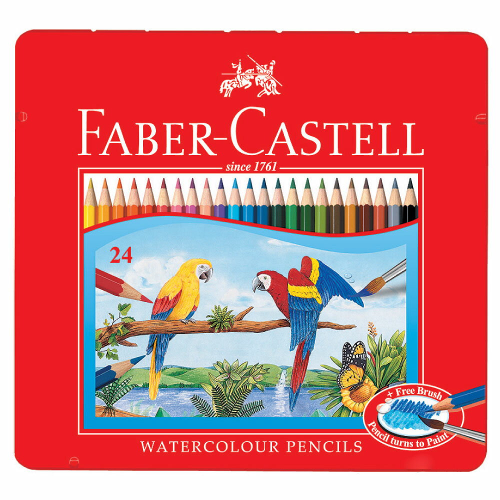 Faber-Castell輝柏 紅色系 水性彩色鉛筆-24色(115925)