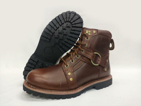 ORIS 戰鬥靴 皮鞋 休閒皮鞋 真皮皮鞋 尺寸41~44 抗滑 耐磨 棕 S8926A08【大自在運動休閒精品店】 0