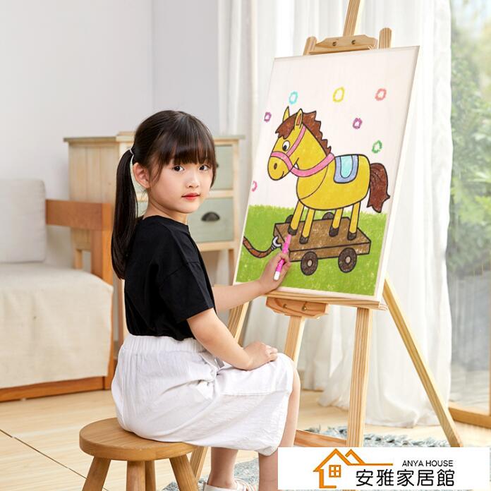 畫板 1.5-1.75木製畫板畫架套裝4K畫板素描寫生折疊畫畫支架式油畫架美術生專用【摩可美家】