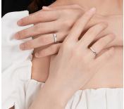 男生戒指 情侶對戒 鈦鋼戒指 正港素圈戒指情侶款純銀一對裝小眾設計感對戒生日禮物男生款1496『JJ0077』