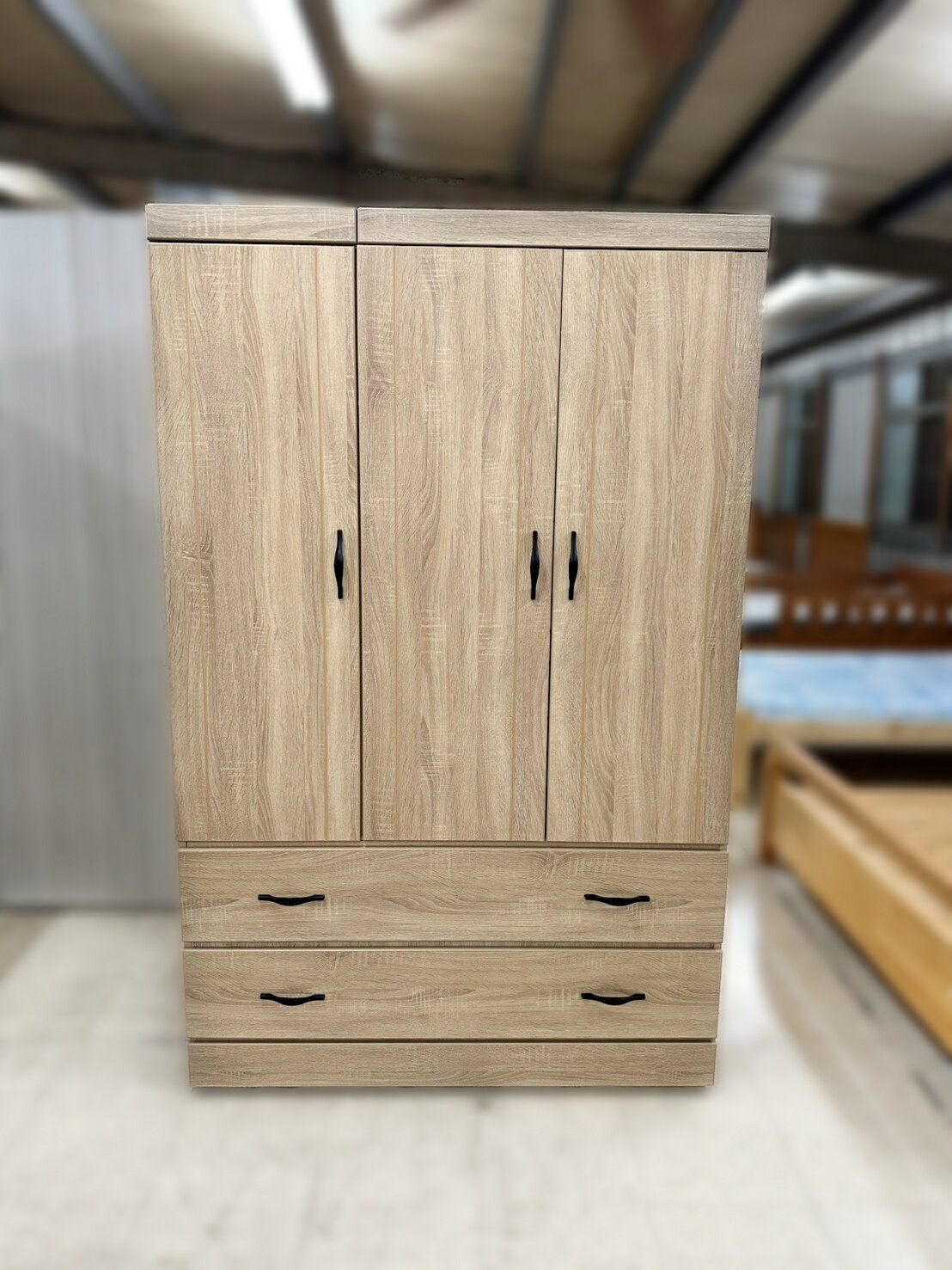 【尚品家具】HT-62 高島屋 橡木色4x6尺衣櫃~另有4x7尺衣櫃/2.7x6尺衣櫃/2.5尺衣櫃~(多色可選)