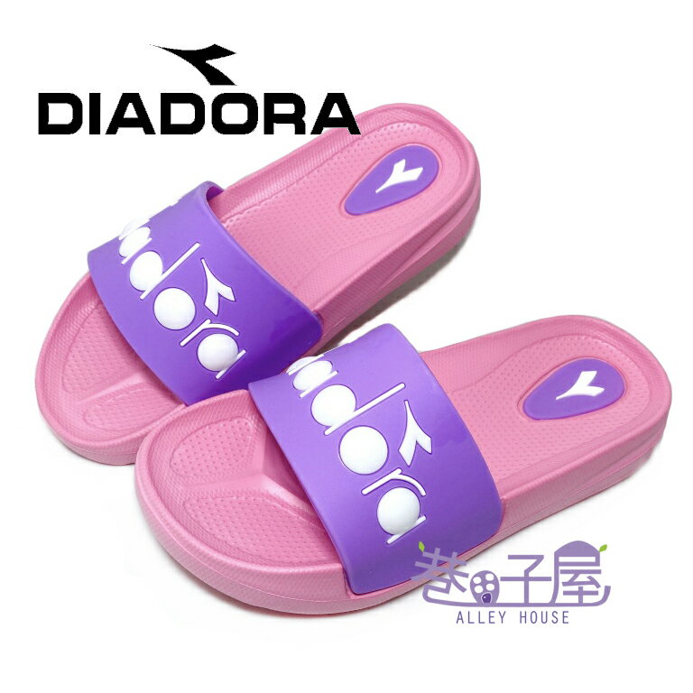 DIADORA迪亞多納-義大利國寶鞋 兒童跳色防水輕量拖鞋 [7567] 紫粉【巷子屋】