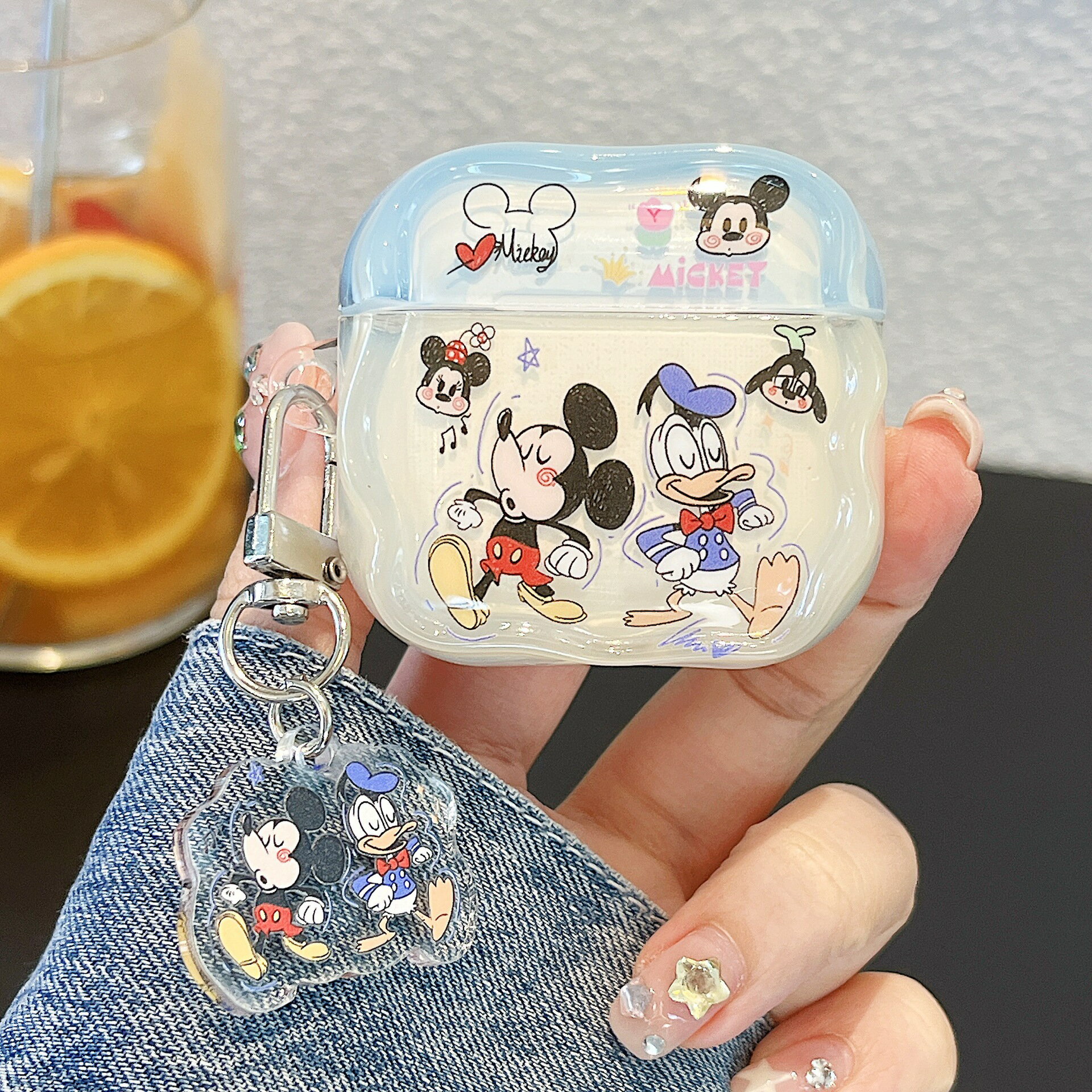 潮流新品IMD系列卡通唐老鴨耳機套適用AirPods1/2/3/4代保護套