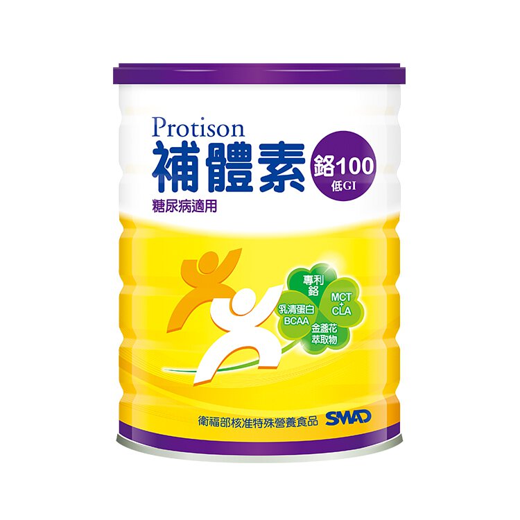 補體素 鉻100 糖尿病適用 780公克/罐 粉狀營養品、管灌適用、膳食纖維、葉黃素 憨吉小舖