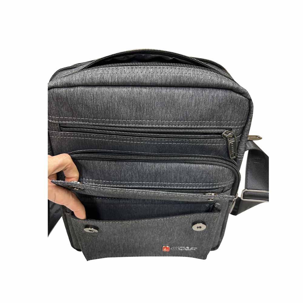 ~雪黛屋~LECAF 斜側包中容量二主袋+外袋共七層8吋平板進口防水尼龍布LW6661(中) 4