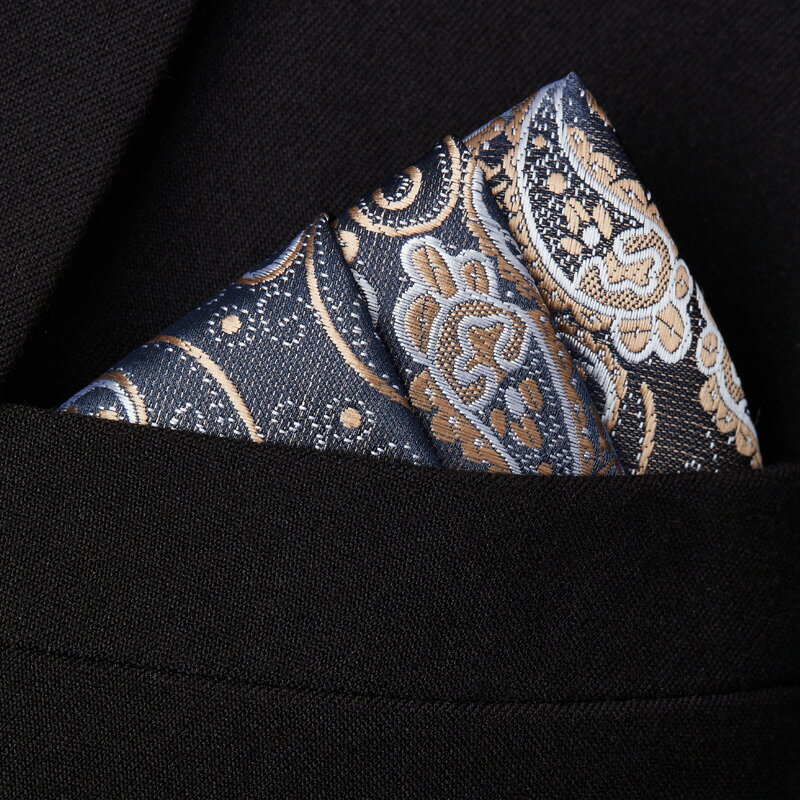 男士手帕 紳士手帕 口袋巾 男裝西裝口袋巾方巾男士襯衫手帕巾正裝西服胸巾絲巾胸口巾小白色『cyd23799』