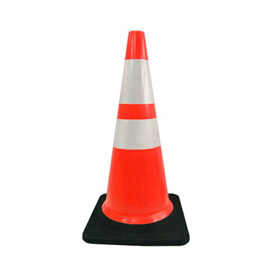 黑底加重款 高71cm 厚底2.1cm 反光 交通錐 耐撞擊 施工錐 安全錐 工地 道路交通錐 警示錐 三角錐