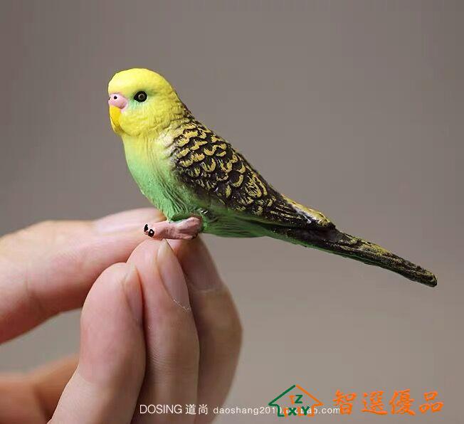 模擬鳥 模擬動物 鳥類 藍色鸚鵡 小鳥玩具塑膠玩偶模型手辦擺件 快速出貨