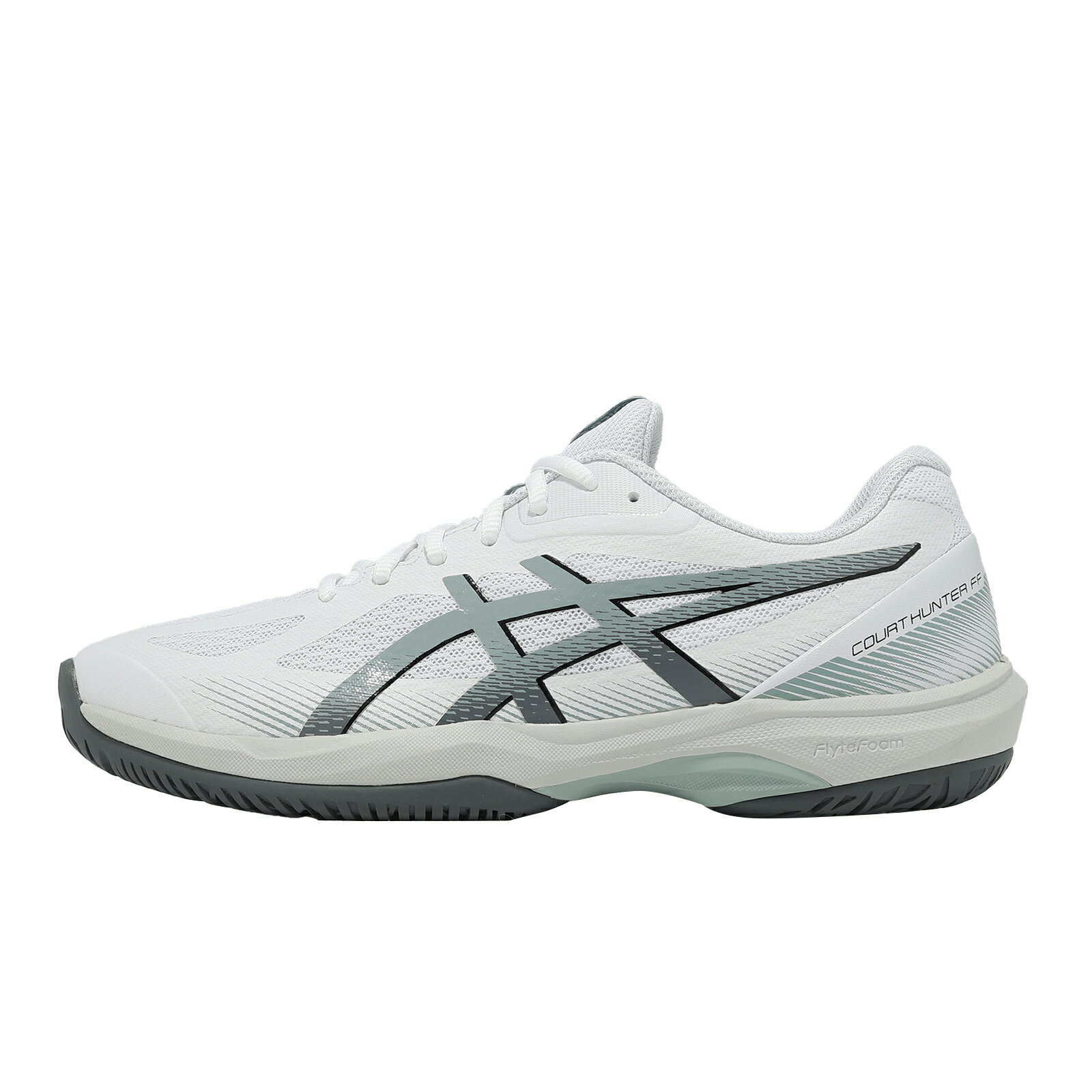 Asics 亞瑟士 羽球鞋 Court Hunter FF 男鞋 白 羽排鞋 匹克球 室內運動 1071A111104