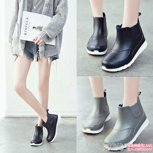 鞋套 雨鞋 夏季時尚款防滑防水雨鞋女外穿膠鞋套鞋雨靴韓國可愛成人短筒雨靴 ylm