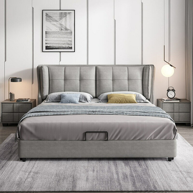 軟體床布藝現代簡約主臥次臥雙人床1.5米科技布極簡ins風儲物大床