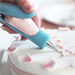 烘焙工具軟瓷裱花家用奶油曲奇槍擠花器蛋糕裱花筆diy套裝寫字筆