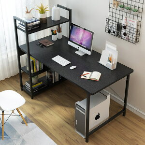 簡易電腦臺式桌家用簡約現代經濟型書桌書架組合臥室寫字臺小桌子