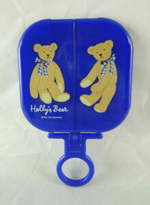 【震撼精品百貨】Holly's Bear 泰迪熊 三面立鏡 深藍 震撼日式精品百貨