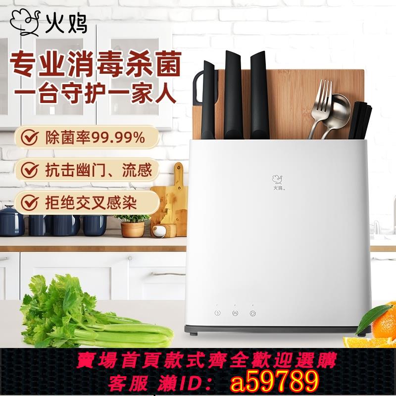 【台灣公司 可打統編】火雞消毒刀架筷子筒消毒機刀具消毒器收納一體機菜板廚房家用烘干
