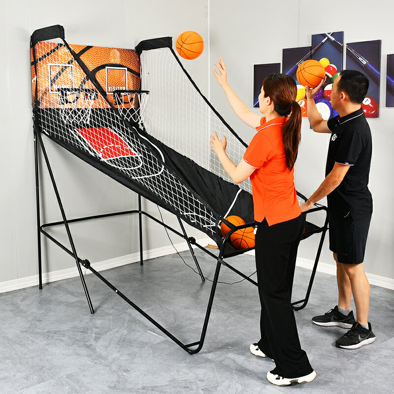 籃球架 投籃機 投球架 拓樸運動 室內電子投籃機自動計分家用投籃游戲兒童成人籃球架『cyd21157』