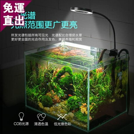 魚缸燈usb水草燈圓型異型燈架全光譜變色led水族箱照明防水小夾燈 快速出貨 中秋節免運 雲雨尚品 Rakuten樂天市場