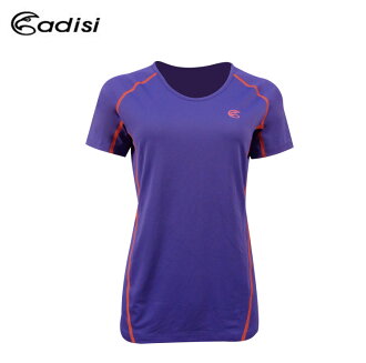 ADISI 女短袖圓領抗臭吸濕排汗上衣AL1611112(S~2XL) / 城市綠洲(機能服飾.吸濕.排汗.反光.抗臭.彈性)