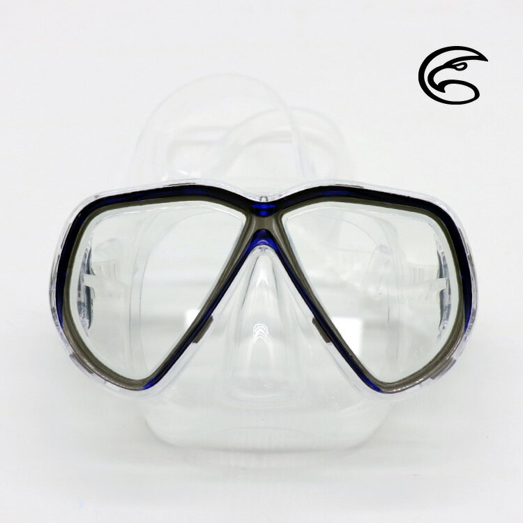 ADISI WM02 雙眼面鏡 深藍色 (蛙鏡.浮潛.潛水.戲水.泳鏡.呼吸管)