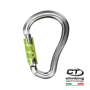 Climbing Technology 超輕水滴型鋁合金有鎖鉤環2C38600 / 城市綠洲(攀岩鉤環、義大利製造、鋁合金)