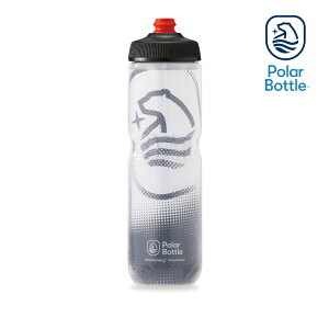 Polar Bottle 24oz 雙層保冷噴射水壺 BIG BEAR 白-灰 / 自行車 水壺 單車 保冷 噴射水壺